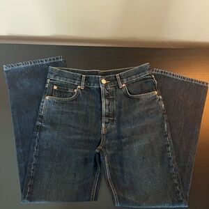 Baykan Denim Jeans Dark Wash Straight Leg Mid Rise NWOT Sample Sz 30